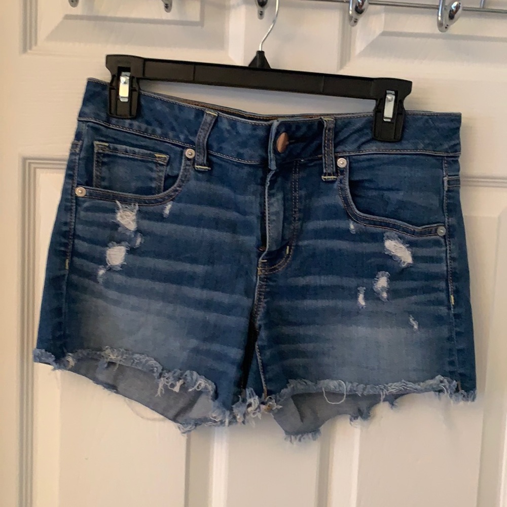 Denim shorts American eagle outfitters EUC size 10 USA